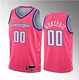 Men's Washington Wizards #00 Tristan Vukcevic Pink 2023 Draft City Edition Stitched Jersey Dzhi ,baseball caps,new era cap wholesale,wholesale hats
